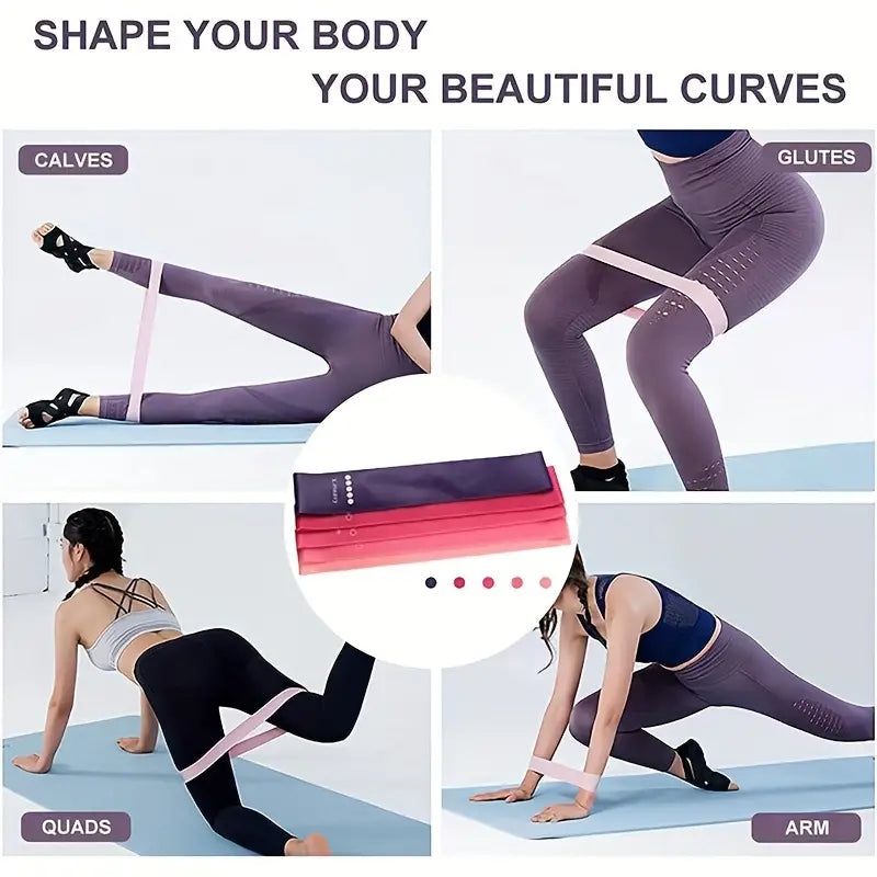 image-16pcs Resistance Bands Set - 250lbs Purple Latex Workout Kit 