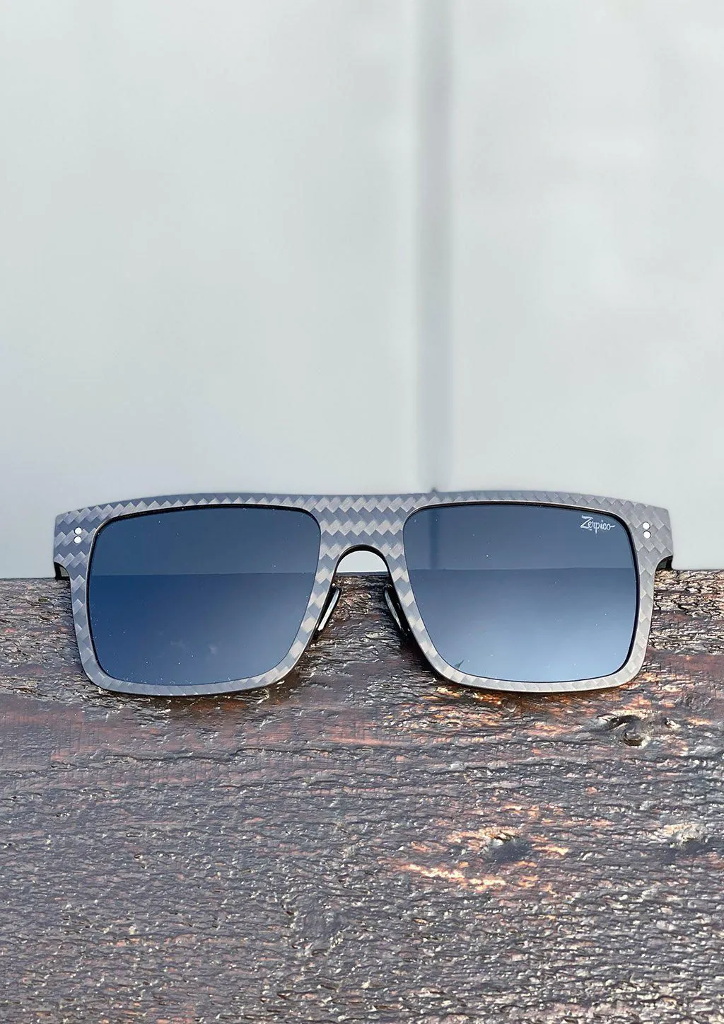 image-Fibrous V4 Square Carbon Fiber Polarized Sunglasses - UV400 Black